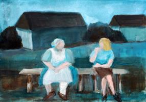 Babcia and me, Poland 1979